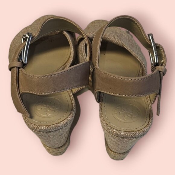 Guess Women Brown Wedge HEELS 7.5 M 5" - Picture 3 of 13